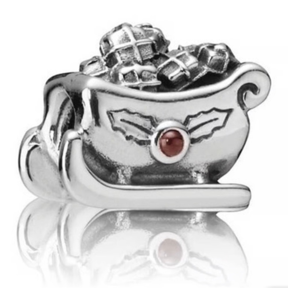 Pandora Santa Sleigh Charm Retired